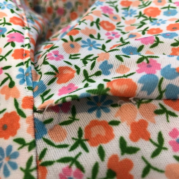 VTG Plus Size Floral 70s Blouse - Picture 7 of 7